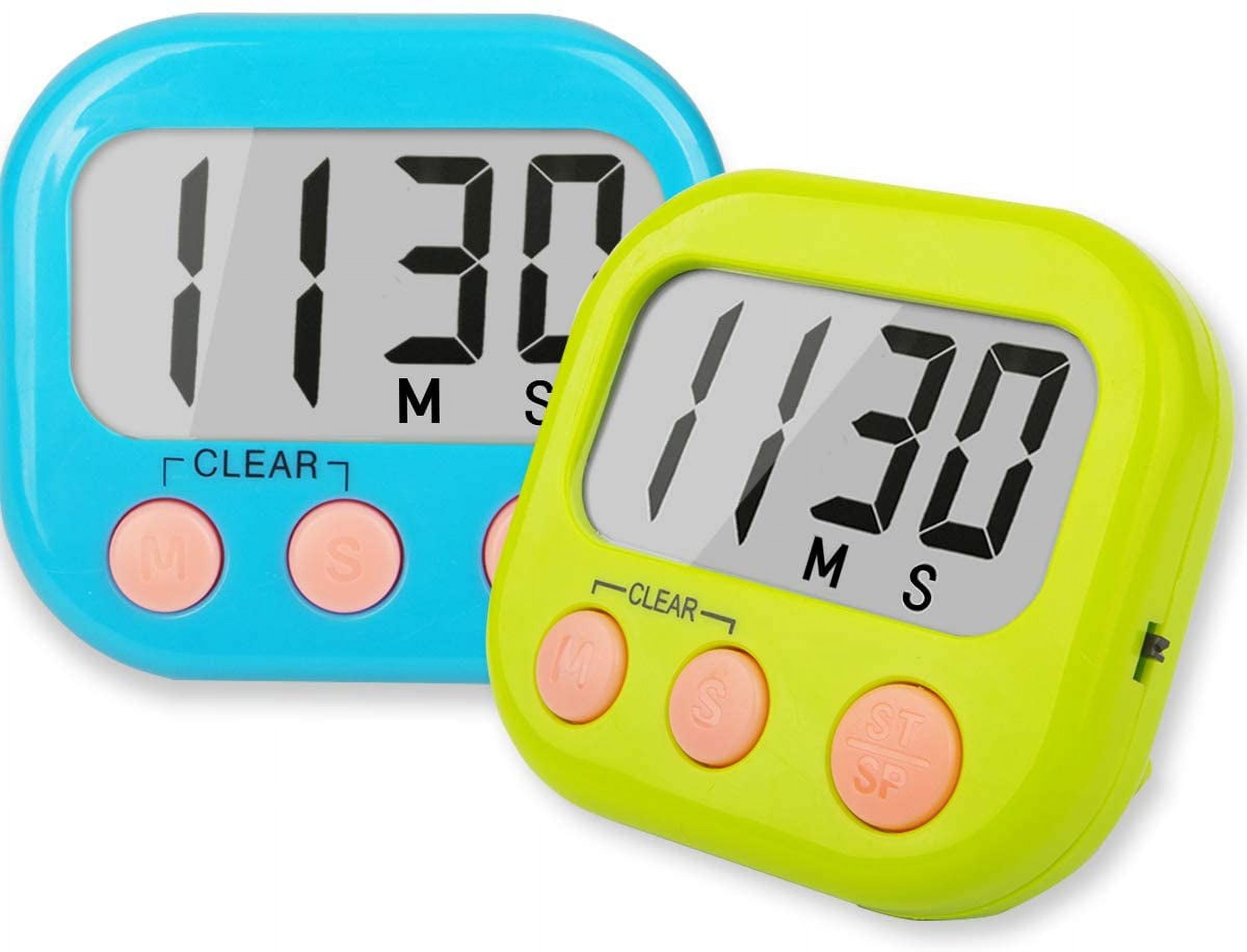 6 Pack Digital Timer,small Timers For Kids Magnetic Back Lcd Display