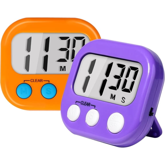 Classroom Timers for Teachers Kids Large Magnetic Digital Timer Teacher Supplies 2 Pack-Blue White