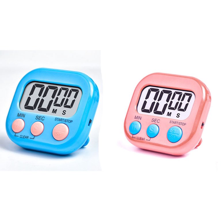 Countdown Timer 2-Pack Magnetic Digital Kitchen Timers - For Cooking ...