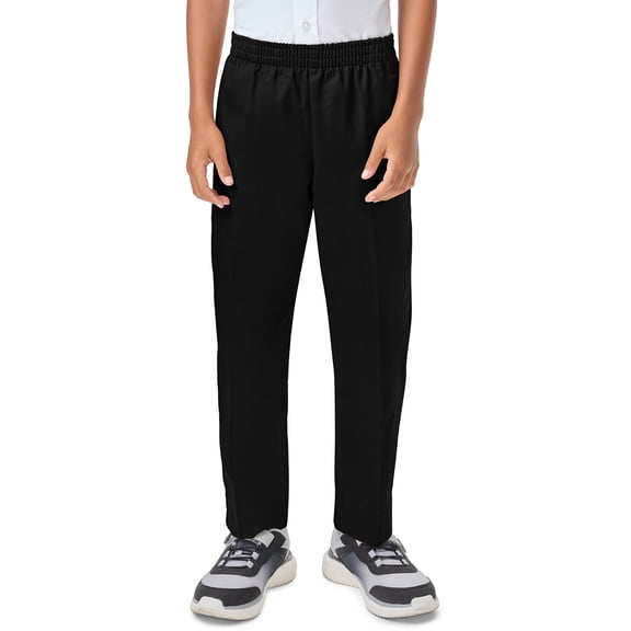 Classroom Uniforms Pull-On Pant with Boxer Elastic Waistband for Girls and Boys