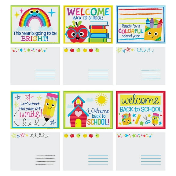 Classroom Welcome Postcards - 48 Pieces