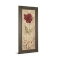 thumbnail image 1 of Classy Art 1042 18 x 42 in. Red Flower II Framed Print Wall Art, 1 of 3