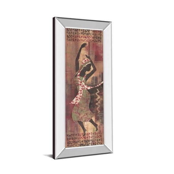 Classy Art 1051MF 18 x 42 in. Graceful Reflection II by Maria Donovan Mirror Framed Print Wall Art