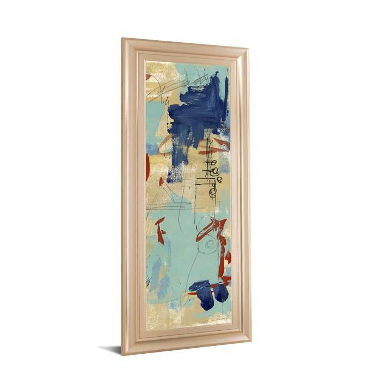 Classy Art 1722 18 x 42 in. Composition 4A by Melissa Wang Framed