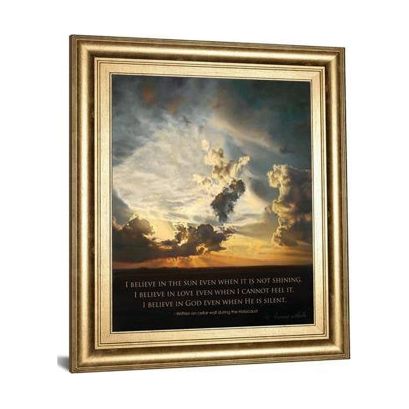 Classy Art 22 x 26 in. Believe by Bonnie Mohr Framed Print Wall Art ...