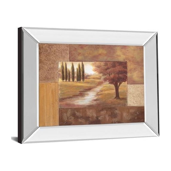 Classy Art 335MF 22 x 26 in. Peaceful Stream II by Vivian Flasch Mirror Framed Print Wall Art