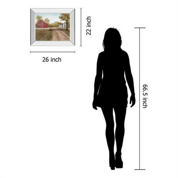 Classy Art 8245MF 22 x 26 in. Summer in The Country by Billy Jacobs Mirror Framed Print Wall Art