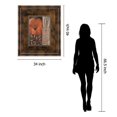 thumbnail image 1 of Classy Art DM5122 34 x 40 in. Orange Burst I by Rosie Abraham Framed Print Wall Art, 1 of 1