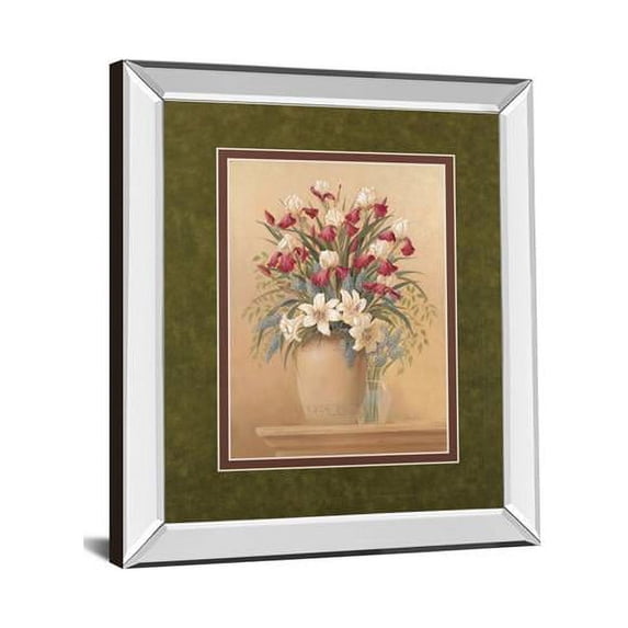 Classy Art DM5126MF 34 x 40 in. Classic Petal II by Gloria Eriksen Mirror Framed Print Wall Art