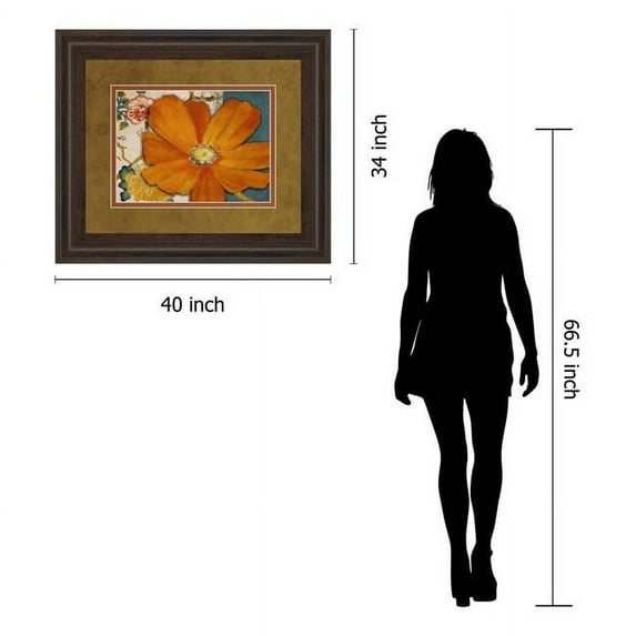 Classy Art DM5283 34 x 40 in. Summer in Paris II by Lanie Loreth Framed Print Wall Art