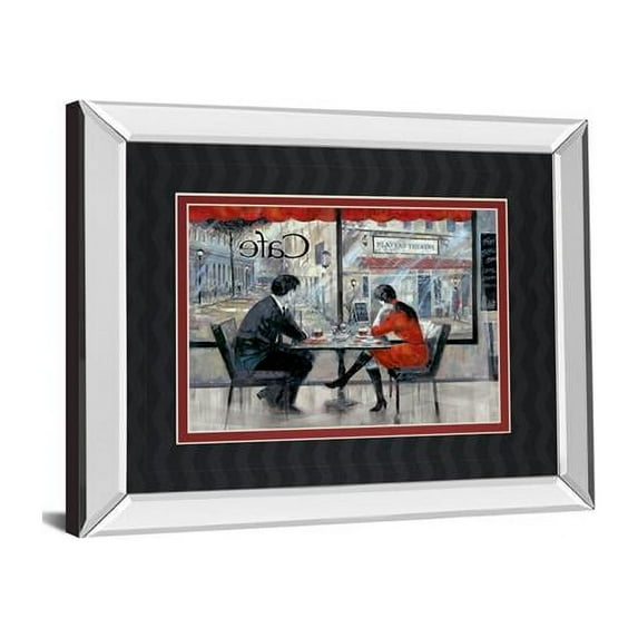 Classy Art DM5453MF 34 x 40 in. Players Theatre by Ruanne Manning Mirror Framed Print Wall Art