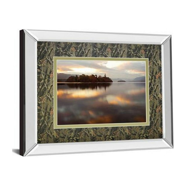 Classy Art DM5525MF 34 x 40 in. Golden Lake by Peter Adams Mirror Framed Print Wall Art