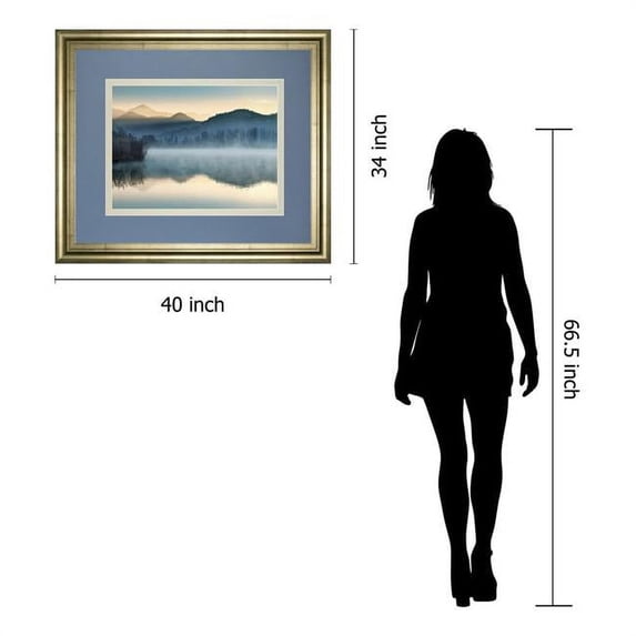 Classy Art DM5651 34 x 40 in. Quiet Morning by Danita Delimont Framed Print Wall Art