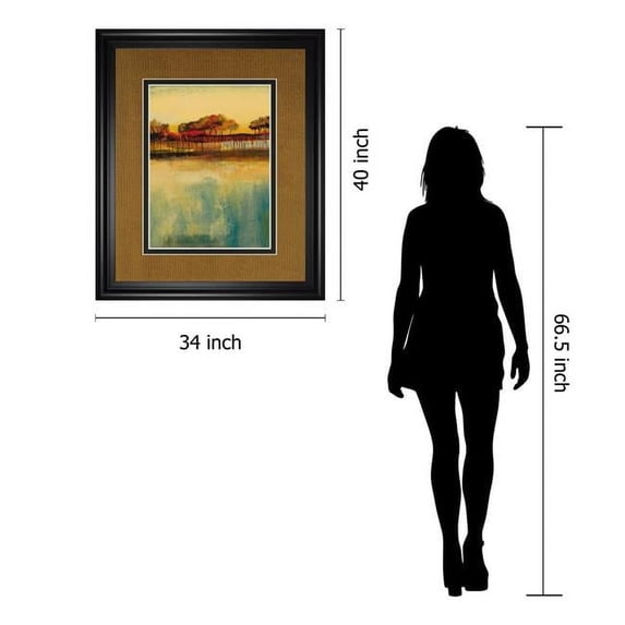 Classy Art DM5727 34 x 40 in. October Sky II by George Framed Print Wall Art