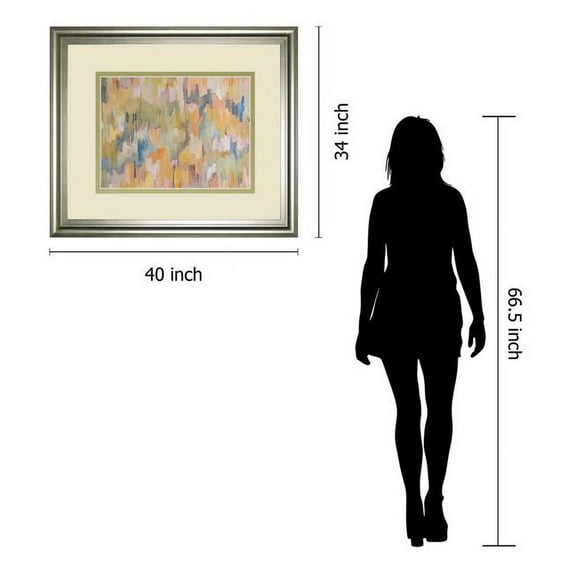 Classy Art DM5824 34 x 40 in. Concerto Grey by Robert Cresvell Framed Print Wall Art