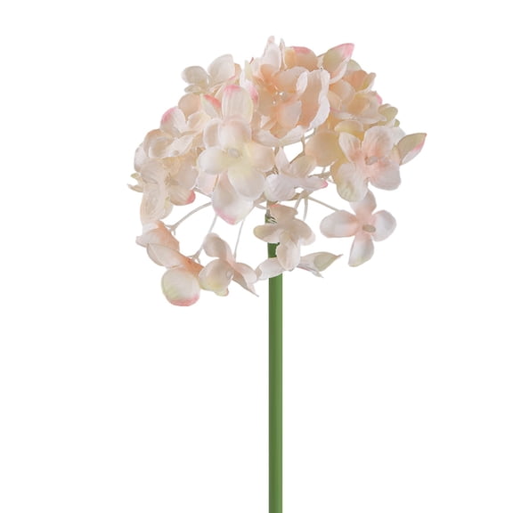 Classy Artificial Hydrangea Stems, Cosmug Faux Green Hydrangea Blooms, Dense and Polished, for Entryway Floral Arrangements, Vase and Home Decor (Rose Gold)