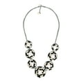 thumbnail image 1 of Classy Black-White Embellished Coin Pearl Handmade Necklace, 1 of 3