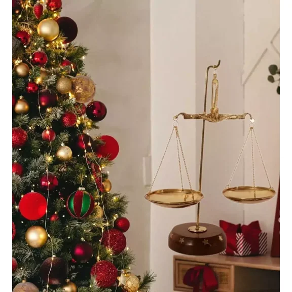 Classy Brass Decorative Scale Balance 7" Hand Made Home Decor Christmas Gifts