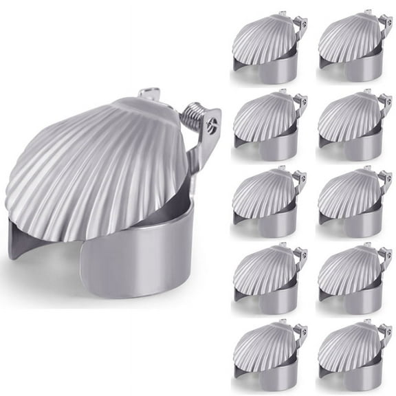 Classy Candle Snuffers,Shell Shape Metal Automatic Candle Extinguisher Protect The Wick Putting Out Candle Flame Safely Out Smokeless,2PCS