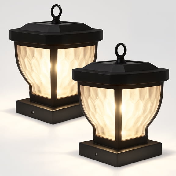 Classy Caps 4x4 Dark Bronze Manchester Solar Post Cap (Set of 2)