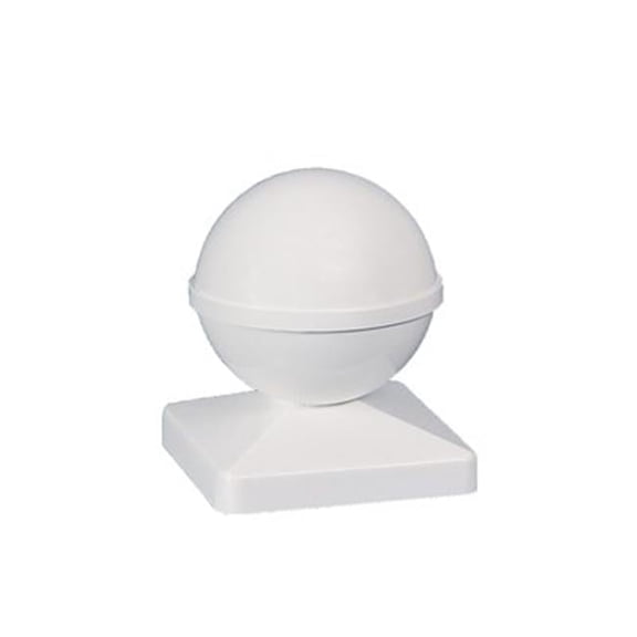 Classy Caps BALL PVC POST CAP 4X4 - White
