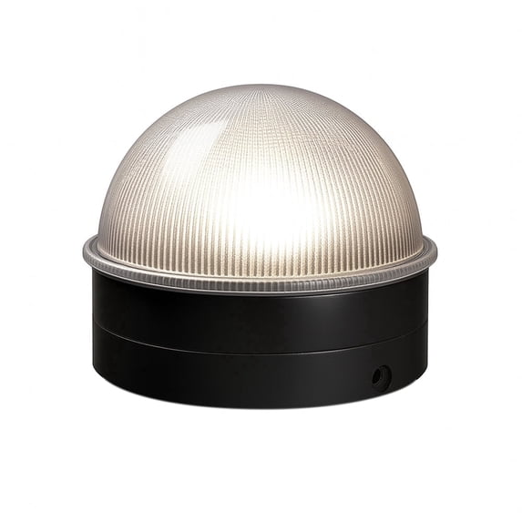 Classy Caps Summit Chain link Solar Post Cap - Fits 2", 2.5", and 3" Posts - Black ABS