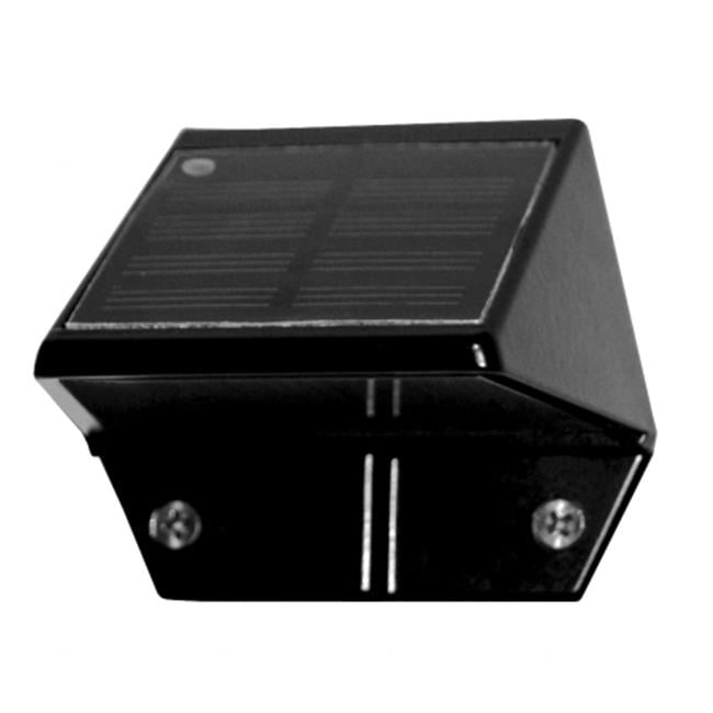 Black Aluminum Solar LED Deck and Wall Light