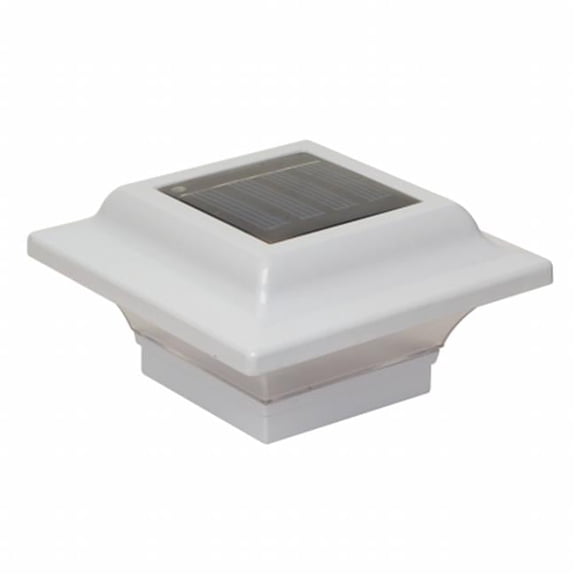 Classy Caps Mfg Inc SL082W 2.5X2.5 WHITE ALUMINUM IMPERIAL SOLAR POST CAP