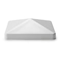 thumbnail image 1 of Classy Caps 5x5 Pyramid Post Cap - Fits 5"x5" Posts - White Vinyl (PVC), 1 of 4