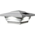Classy Caps SL4400 PVC Windsor Solar Post Cap, 4" x 4", White