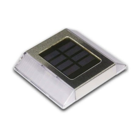 Classy Caps Sl499 Led 4-1/4" Wide Solar Hardscape Path Light - Stainless Steel