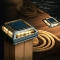 thumbnail image 1 of Classy Caps Sld505b Muskoka 4-3/4" Square Selectable Color Temperature Led Solar Post Cap, 1 of 10