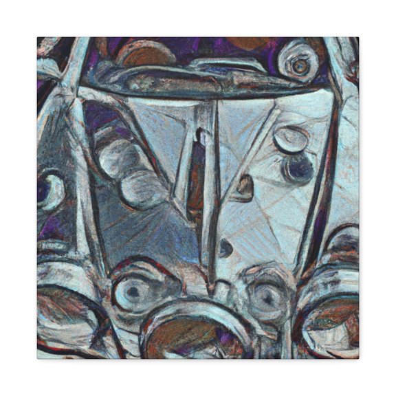 Classy Car Pointillism - Canvas
