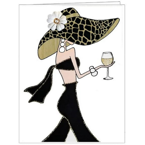 Classy Card Collection general greeting card by s.e. hagarman Designs (Sip & Stroll Gal)
