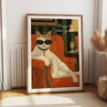 thumbnail image 1 of Classy Cat Wall Art - Aristocat Cat Illustration Living The Claw-Sy Life Print - Feline Gift Art For Cat Lover Wall Art, Modern Wall Decor, 8x12 UNFRAMED, 1 of 2