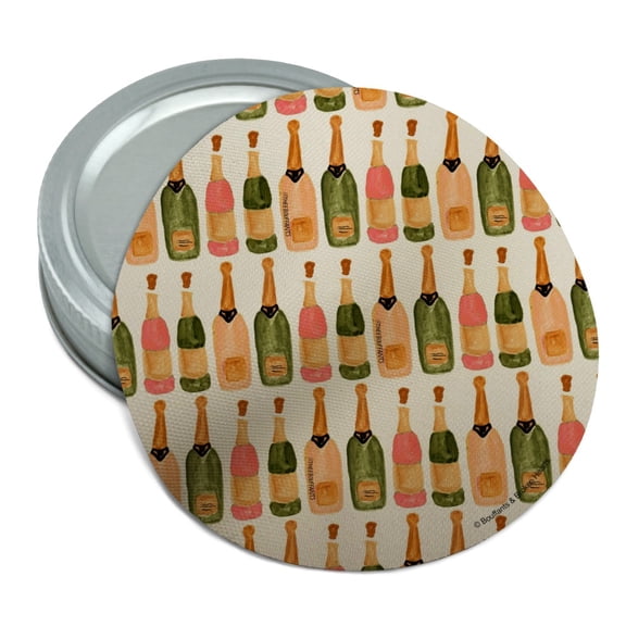 Classy Champagne Celebration Pattern Round Rubber Non-Slip Jar Gripper Lid Opener