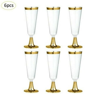 Riedel Fluted Champagne Glasses, Set of 6 Hand Blown Crystal Champagne  Flutes, Wedding Anniversary Brunch Toasting Glass, Sleek Sexy Barware 