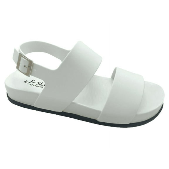 Classy Comfy Cushy Women's Double Strap Sandals with Adjustable Back Strap