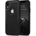 thumbnail image 1 of Classy Design Luxury Leather Phone Case for iPhone XR Non-Slip Grip Full Body Ultra Slim Protective Case 6.1 Inch (Black), 1 of 7