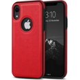 thumbnail image 1 of Classy Design Luxury Leather Phone Case for iPhone XR Non-Slip Grip Full Body Ultra Slim Protective Case 6.1 Inch (Red), 1 of 12