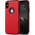 thumbnail image 1 of Classy Design Luxury Leather Phone Case for iPhone Xs Max Non-Slip Grip Full Body Ultra Slim Protective Case 6.5 Inch (Red), 1 of 7