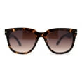 thumbnail image 1 of Classy Designer Horn Rim Hipster Plastic Fashion Sunglasses Tortoise Brown, 1 of 4