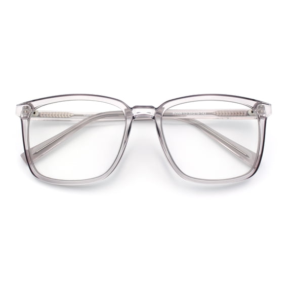 Classy Elegant Studious Urban Horn Rim Blue Light Filtering Glasses [Slate]