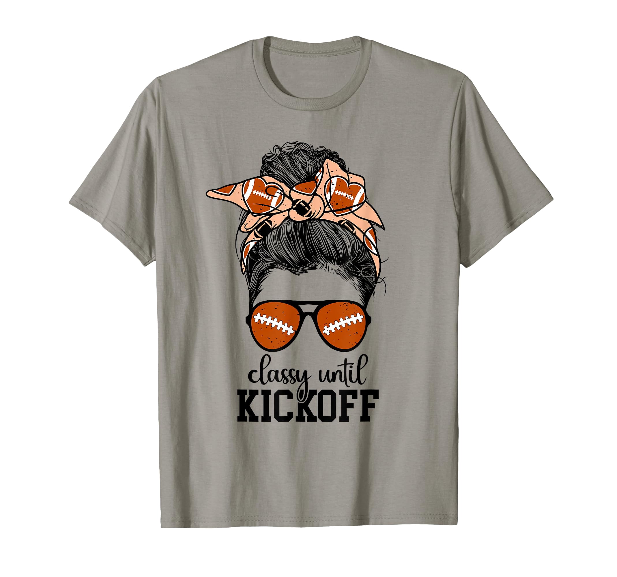 Classy Game Day Football Graphic T-Shirt for Women | Comfort Colors ...