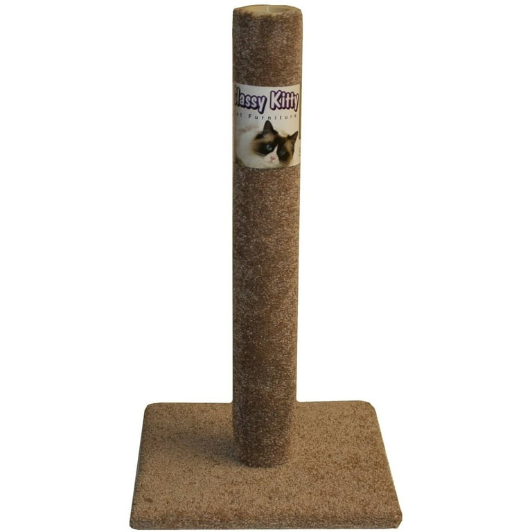 Classy Kitty Cat Carpet Scratching Post Assorted Colors 32 in Walmart
