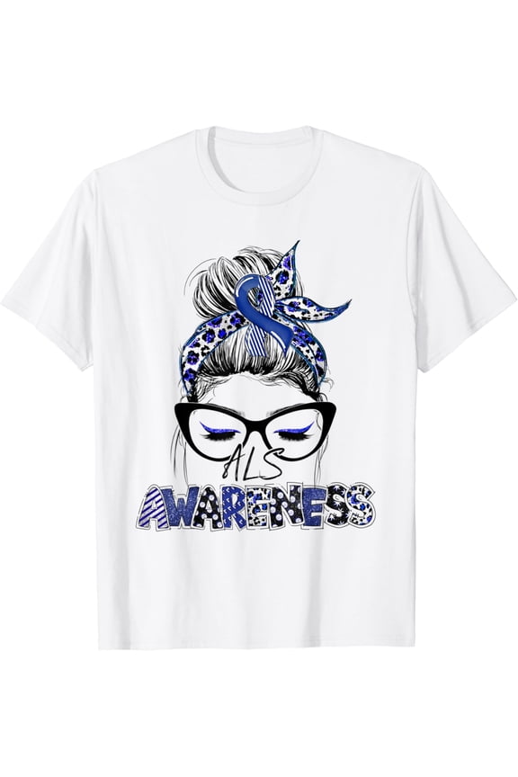 Classy Leopard Pattern Als Awareness T-Shirt