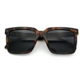 thumbnail image 1 of Classy Oversized Horn Rim Hipster Plastic Retro Fashion Sunglasses Tortoise - Black, 1 of 7