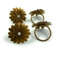 thumbnail image 1 of Vibhsa Flower Napkin Rings Set of 12 (Golden Pearl), 1 of 1