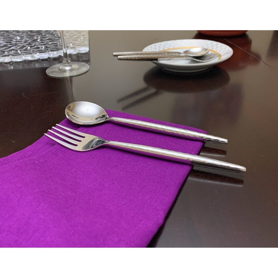 Classy R Us LLC VIBHSA Appetizer forks and Soup Spoons Set of 8 Pieces