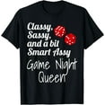 thumbnail image 1 of Classy Sassy And A Bit Smart Assy Game Night Queen Funny T-Shirt, 1 of 4